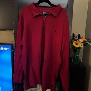 GUC Men’s Ralph Lauren Red Quarter Zip Pullover 3XLT